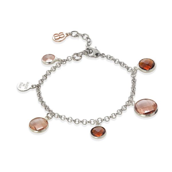 Bracciale Amen donna BRSRROZ Argento 925 con cristalli e zirconi