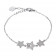 Bracciale bead con decoro centrale di stelle e zirconi