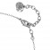 Collana in acciaio rosa con pendente a fiore di strass