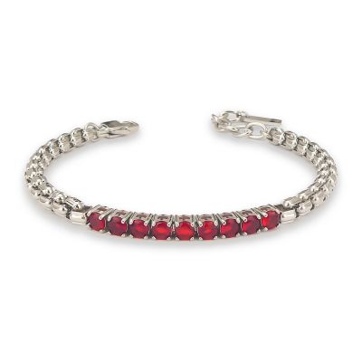 
Bracelet with red zircons
