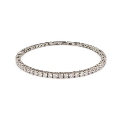 
Medium white cubic zirconia tennis bracelet