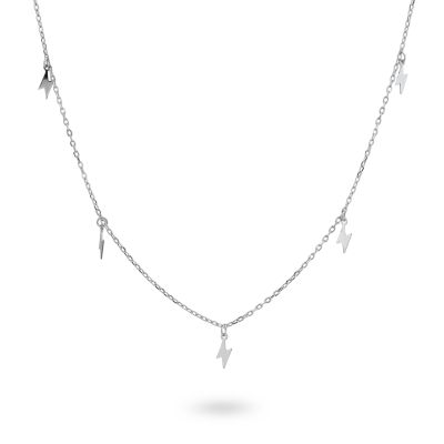 GR895 Necklace with hanging lightning bolts