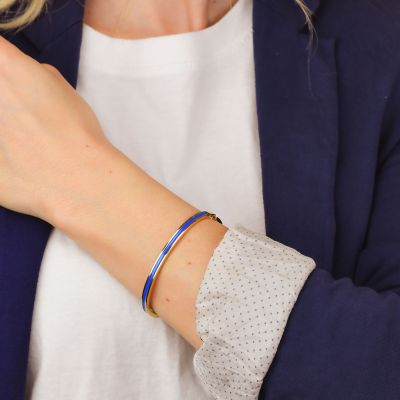JJ/BR59 Blue enamelled bangle