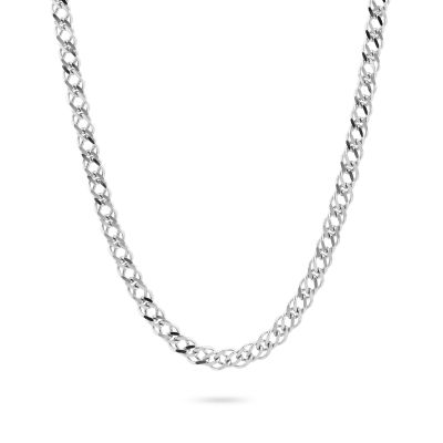 MGR143 Double rhombus link necklace