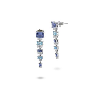 OR862 Earrings with degraded zircon pendant